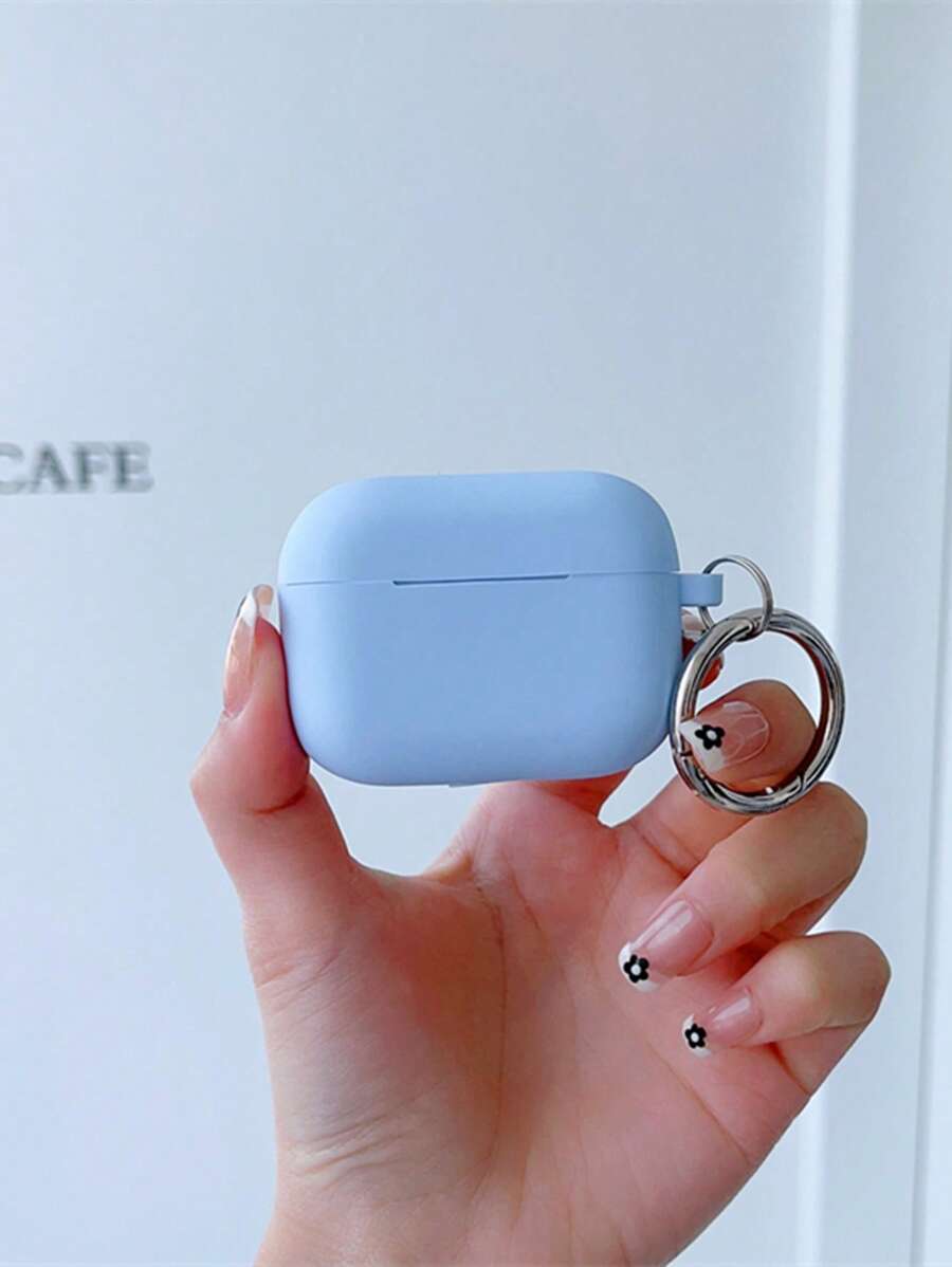 1 chiếc Ốp lưng bảo vệ chống rơi chống sốc bằng silicon màu trơn tương thích với - Màu xanh nhạt - Xem 1