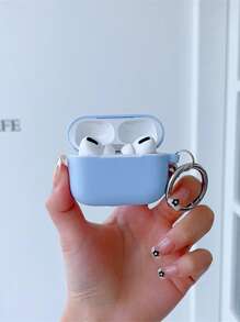 1 chiếc Ốp lưng bảo vệ chống rơi chống sốc bằng silicon màu trơn tương thích với - Màu xanh nhạt - Xem 2
