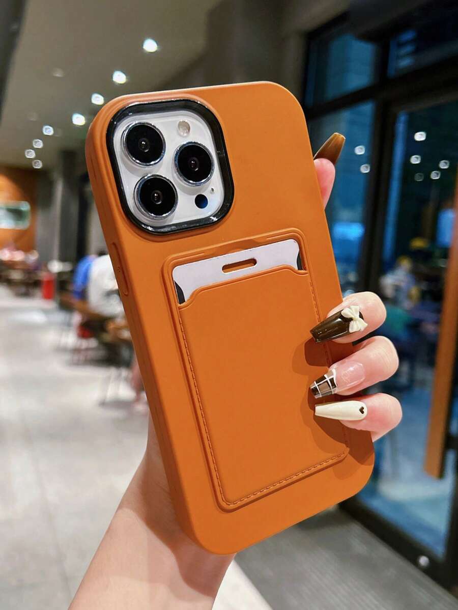 Vỏ điện thoại chắc chắn có khe cắm thẻ - màu nâu - Xem 1