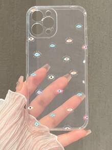 Eye Pattern Clear Phone Case
