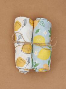 Happy Flute chiếc Chăn quấn trẻ em họa tiết chanh - Nhiều màu - Xem 1