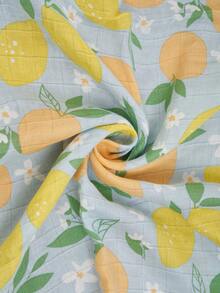 Happy Flute chiếc Chăn quấn trẻ em họa tiết chanh - Nhiều màu - Xem 6