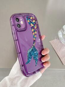 Ốp điện thoại họa tiết đuôi cá - Màu tím - Xem 3
