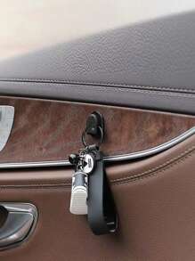 Car Mounted Hidden Small Hooks With Diamond Inlay Mini White Diamond Car Hooks - White - View 10