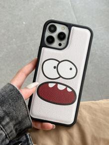 Cartoon Graphic Phone Case - White - View 1