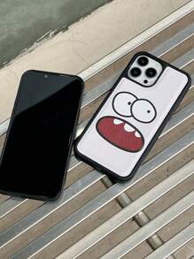 Cartoon Graphic Phone Case - White - View 6