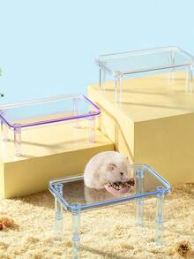1pc Clear Random Color Table Design Hamster Toy For Small Animal For Play - Multicolor - View 2