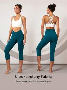 GLOWMODE 17英寸featherfit™交叉短褲襪褲 - 霧石 - 查看 5