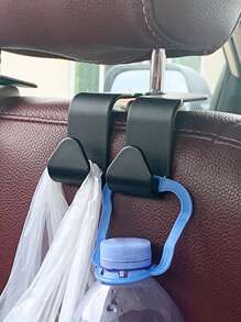 1 móc treo sau ghế ô tô chắc chắn - màu đen - Xem 2