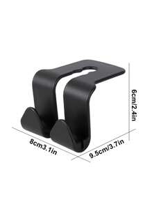 1 móc treo sau ghế ô tô chắc chắn - màu đen - Xem 4