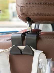 1 móc treo sau ghế ô tô chắc chắn - màu đen - Xem 6