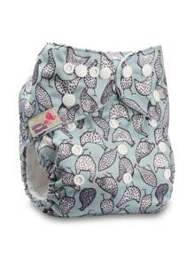 Littles & Bloomz 嬰兒公雞圖案可重複使用日常布尿布 - 彩色 - 查看 1