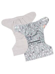 Littles & Bloomz 嬰兒公雞圖案可重複使用日常布尿布 - 彩色 - 查看 4