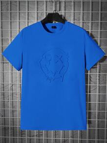 Manfinity RebelGame Men Cartoon Graphic Tee - Blue - View 1