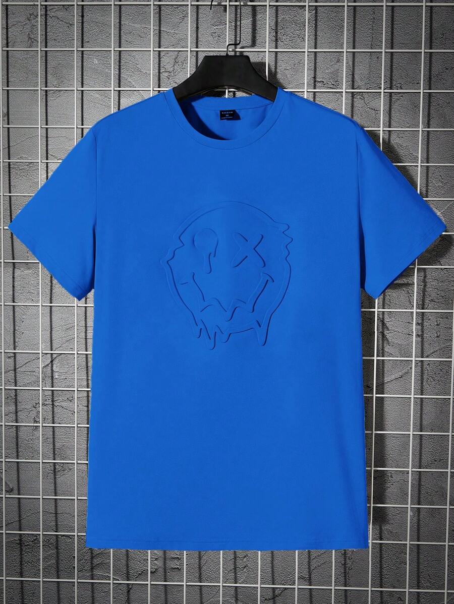 Manfinity RebelGame Men Cartoon Graphic Tee - Blue - View 1