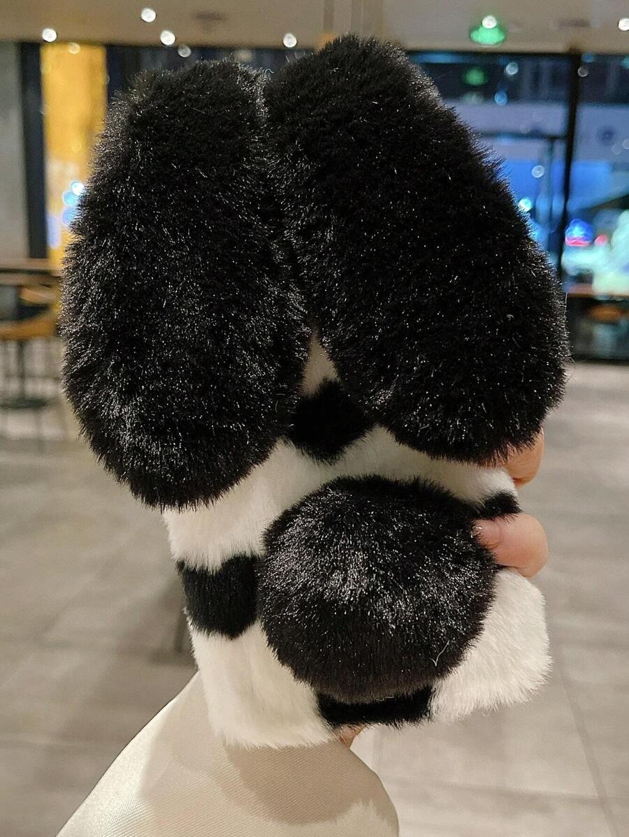 兔子設計長毛絨手機殼兼容Google Pixel手機殼 - 彩色 - 查看 1