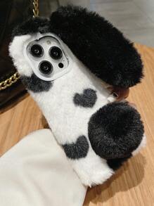 兔子設計長毛絨手機殼兼容Google Pixel手機殼 - 彩色 - 查看 5