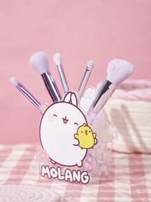 SHEIN X MOLANG 1入組卡通兔子圖案彩妝收納 - 彩色 - 查看 2