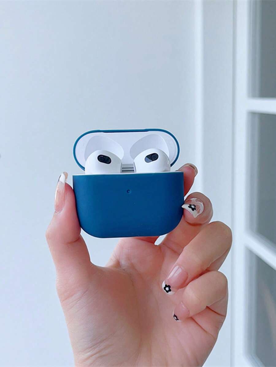 Ốp bảo vệ silicon hai phần dày 0.8mm, chất liệu thân thiện với da, màu trơn. - Màu xanh hải quân - Xem 1