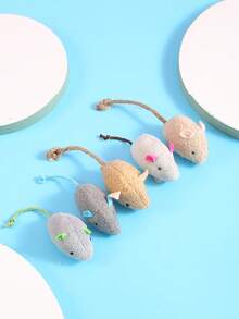 1入組隨機色卡通鼠標設計寵物磨牙玩具適用於狗狗適用於磨牙 - 彩色 - 查看 7