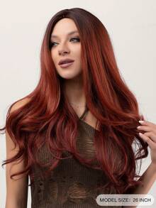 長款小波浪人造假髮 - 彩色 - 查看 3
