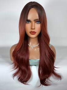 長款小波浪人造假髮 - 彩色 - 查看 5