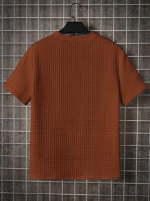 GENTILAND Áo thun & Áo lót Nam màu trơn Giải trí - Rỉ Nâu - Xem 2