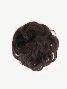 Short Body Wave Synthetic Hair Updo - Black - View 4