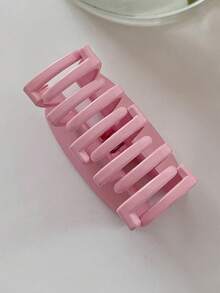 DAZY 1入組女士素色時尚髮爪 - 粉色 - 查看 7