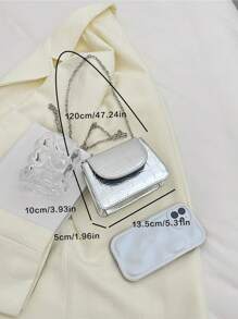 Geantă la modă pentru femei pentru umăr și crossbody, geantă mică cu textura de piatră, de zi cu zi, cumpărături și cadouri, cu curea cu lanț