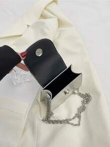 Geantă la modă pentru femei pentru umăr și crossbody, geantă mică cu textura de piatră, de zi cu zi, cumpărături și cadouri, cu curea cu lanț