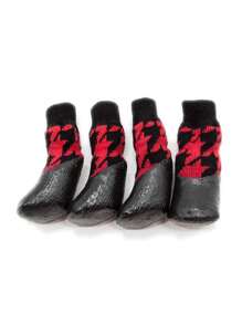 4入組防水寵物鞋子