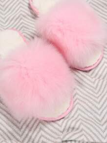 Women Minimalist Fuzzy Bedroom Slippers, Fashion Slippers