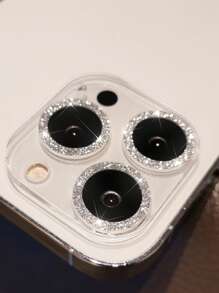 1張閃光強化鏡頭保護膜相容於 iPhone15/15Plus/15Pro/15Promax - 銀色 - 查看 3