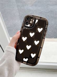 Carcasă de telefon cu model de inimă - Negru - Vizualizare 5