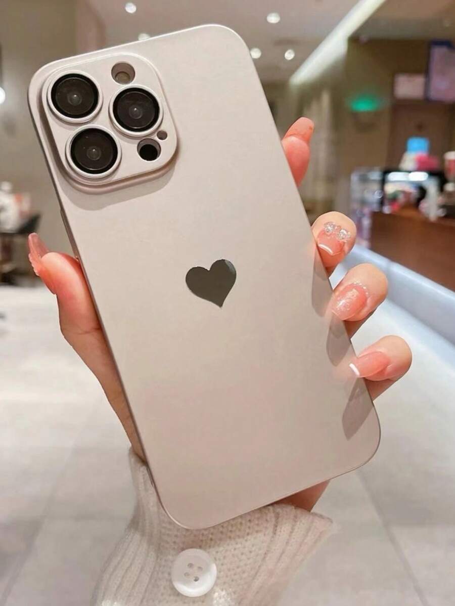 Heart Pattern Phone Case - Gold - View 1