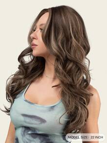 長款小波浪人造假髮 - 彩色 - 查看 2