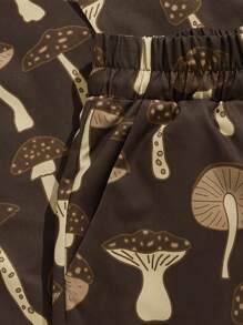 CourtneyGrabenShop Các bạn In Nấm Áo sơ mi & Quần short - Nhiều màu - Xem 3