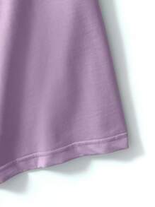 Manfinity Homme Hombres Camiseta de hombros caídos con estampado de póker - Morado - Ver 6