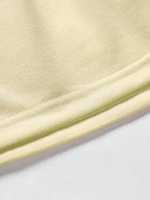 Manfinity Hypemode Men Letter Graphic Drawstring Waist Shorts - Yellow - View 5