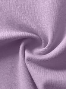Manfinity Homme Hombres Camiseta de hombros caídos con estampado de póker - Morado - Ver 7