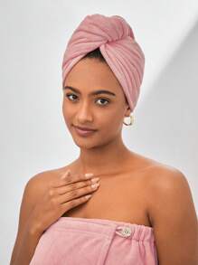 SHEIN BASIC LIVING 2代快乾超細纖維頭巾節日禮物