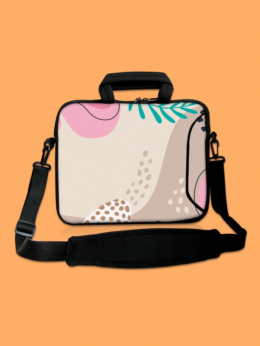 Túi máy tính xách tay họa tiết lá 1pc - Nhiều màu - Xem 1