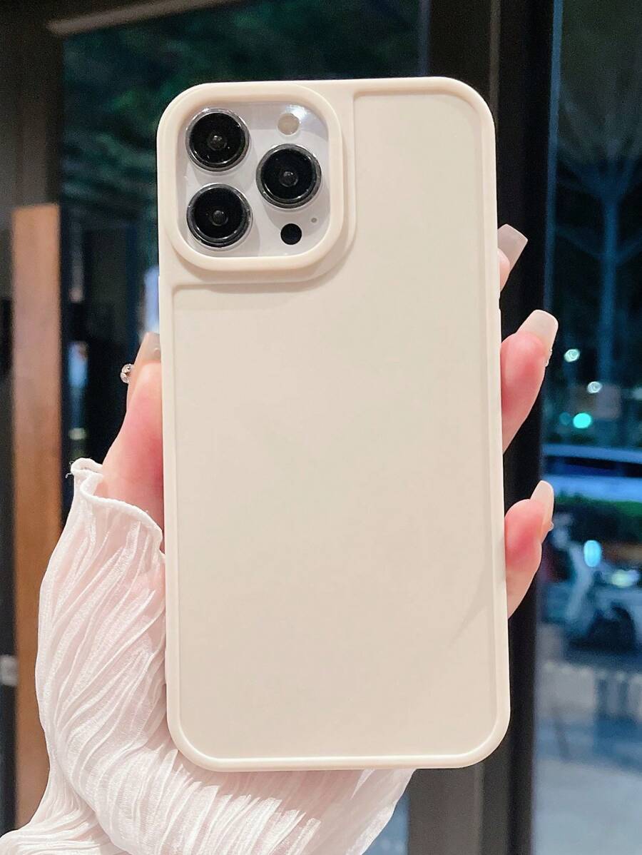 Plain Phone Case - Beige - View 1