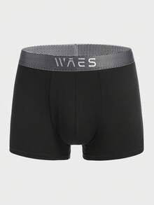 男士5入組字母圖案平角內褲 - 彩色 - 查看 6