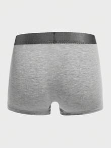 男士5入組字母圖案平角內褲 - 彩色 - 查看 13