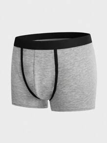 Men 5pcs Contrast Binding Boxer Brief - Multicolor - View 6