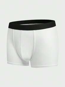 Men 5pcs Contrast Binding Boxer Brief - Multicolor - View 10