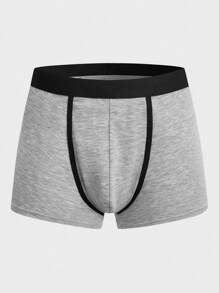 Men 5pcs Contrast Binding Boxer Brief - Multicolor - View 17