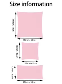 1 pieza unicolor polvoriento rosado de peluche Funda de cojín sin suave elástico Manta Funda para almohada para doméstico - Rosa vieja - Ver 3